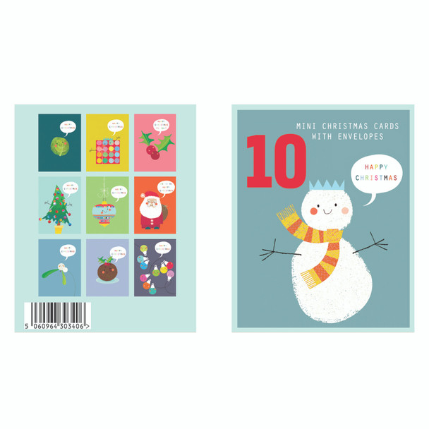 Christmas Box (10 Mini Cards with Envelopes)
