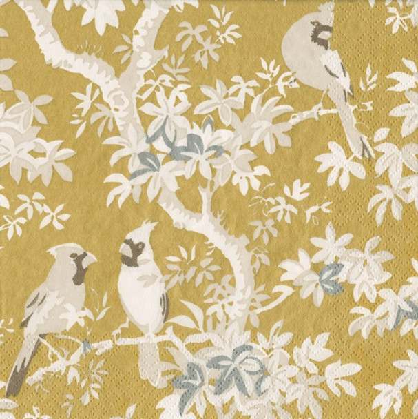 Scenic Songbirds Gold Ivory