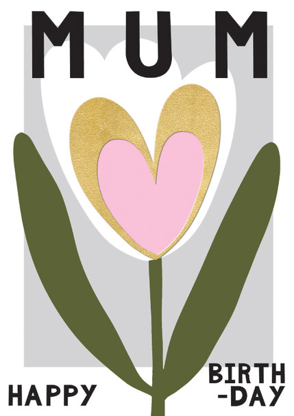 HB- Mum Tulip & Love Heart