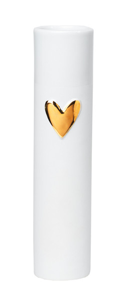 Vase - Love Heart Gold (Ø5.5 x H17cm)