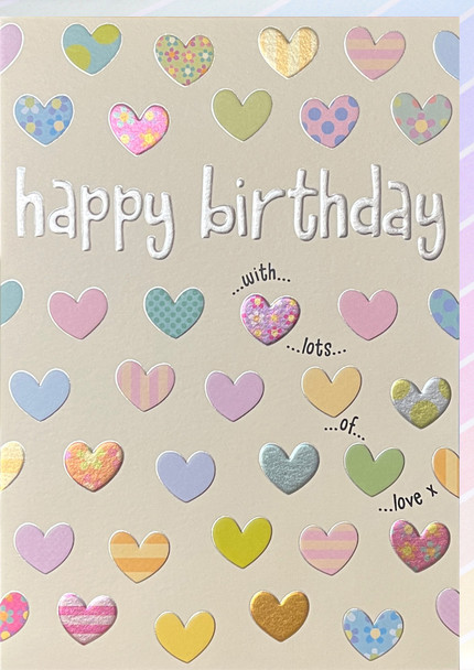 HB-  Pastel Hearts (Foil, Embossed)