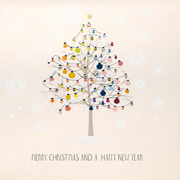 SALE - Merry Christmas & A Happy New Year Tree