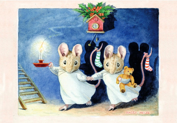 SALE Nostalgia- Christmas Eve Two Mice
