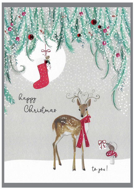 Happy Christmas Deer (C6)
