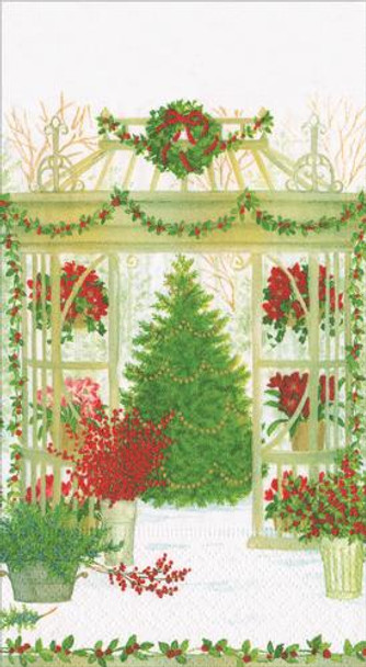 Guest Towel- Winter Conservatory Pkt15