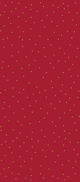 Tissue Paper (4 Sheets)- Gold Dots On Red