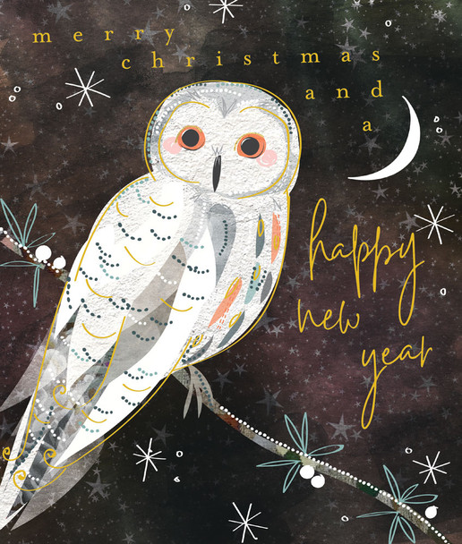 SALE- Christmas Owl