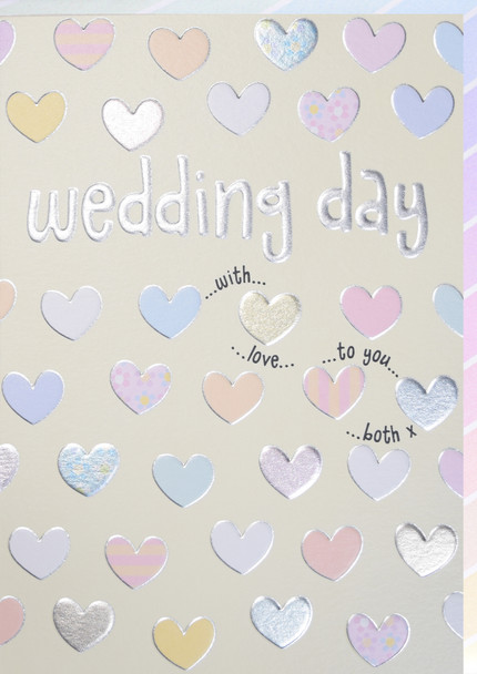 WD- Wedding Day Hearts (Foil, Embossed)