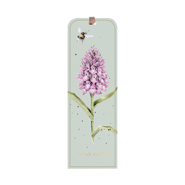 Bookmark Gold Foil- Marsh Orchid (50mm x150mm;150gsm)