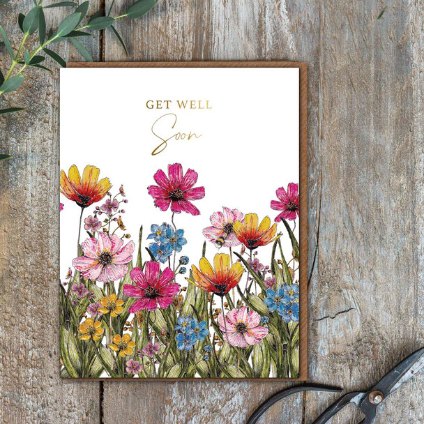 Foiled GW- Get Well Soon (unbagged108x140mm)