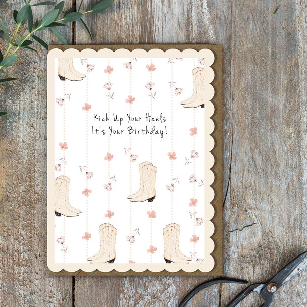 Scalloped HB- Kick Up Your Heels (unbagged108x140mm)