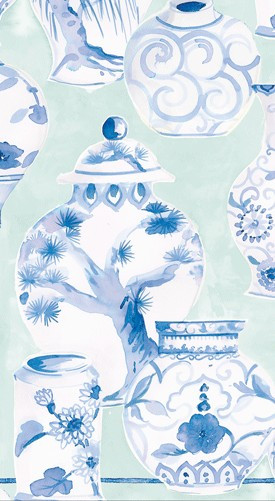 Paper Linen - Glazed Porcelain Celadon-Guest Towel Pkt 12