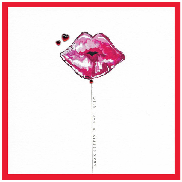 Valentine- LOVE & Kisses, Lips Balloon