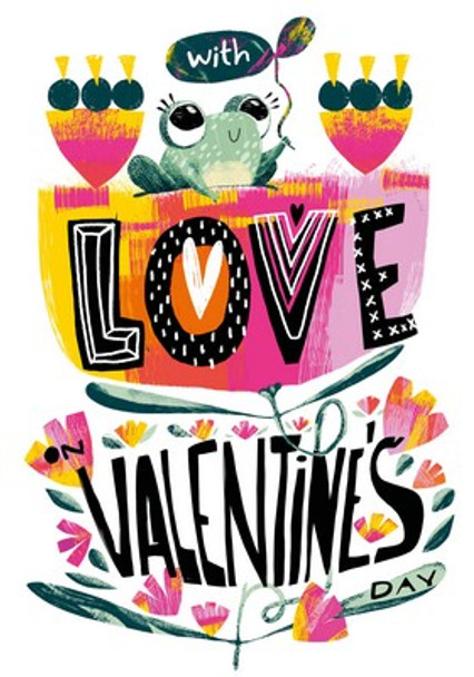 Valentine- With Love Frog