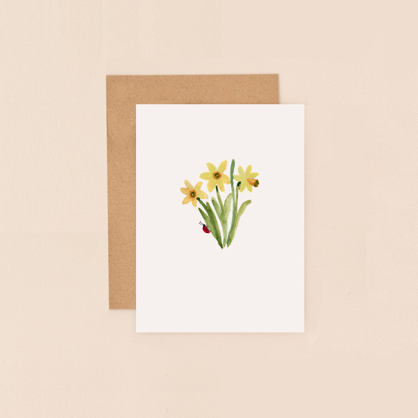 Small Card- Daffodils