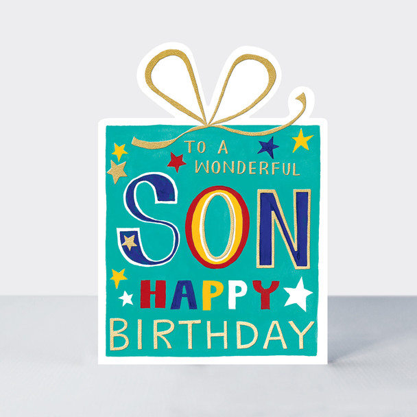 HB- Son Gift (Die Cut/ Gold Foil)