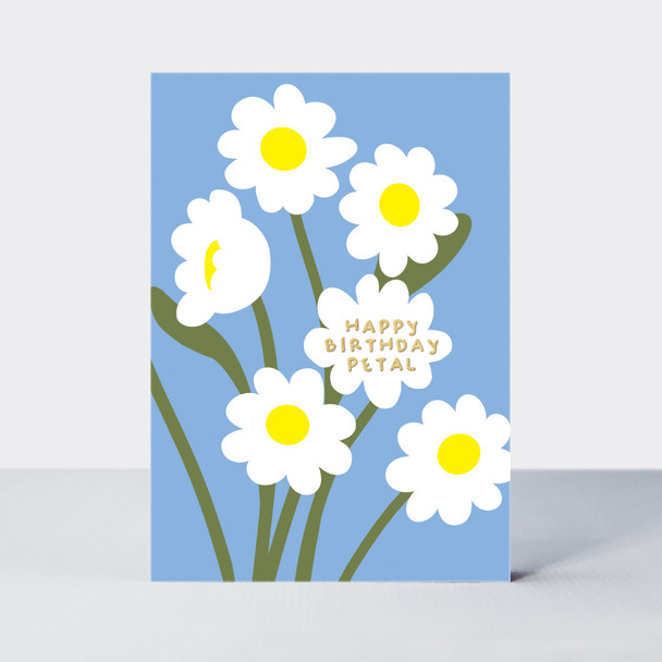 HB- Petal Blue Camomile (Gold Foil)