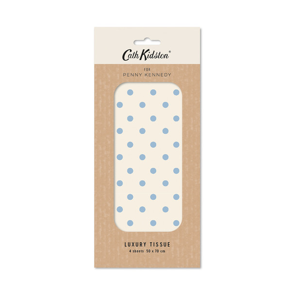 CK Blue Spots - Tissue Pkt 4 (50x70cm)