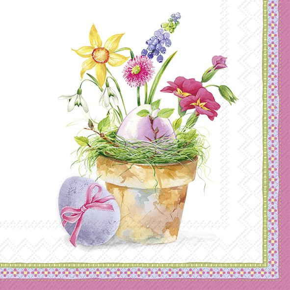 Easter - Flower Pot & Eggs