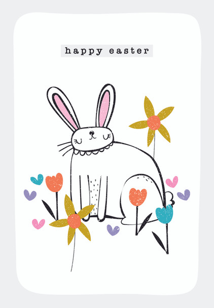 Easter- Bunny (Embossed, unbagged)