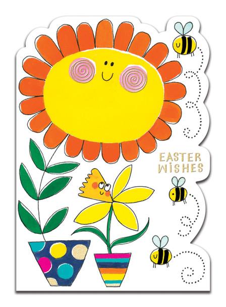 Easter - Easter Wishes Flower Pots (170x120mm)