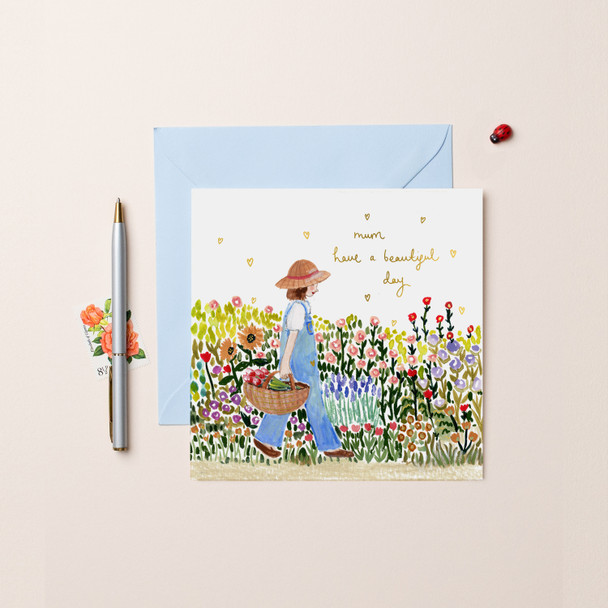 Mother's Day - Mum Have A Beautiful Day (Gold Foil)