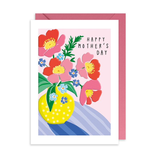 Mother's Day- Vase Of Poppies