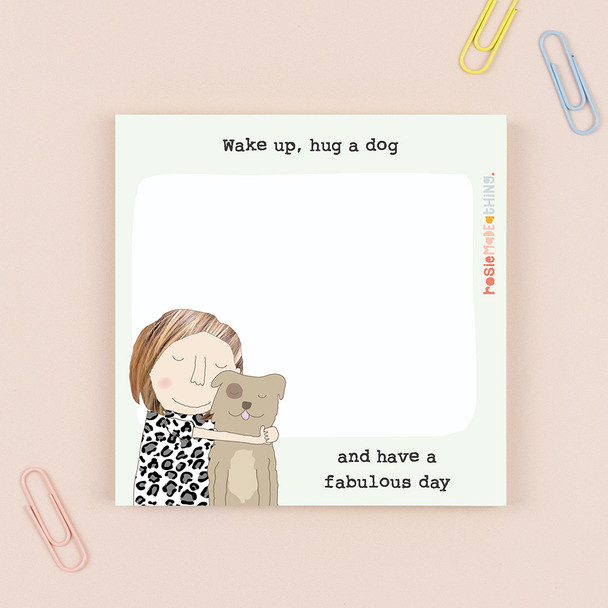 Sticky Jot- Hug A Dog (50 Page, 97x97mm)