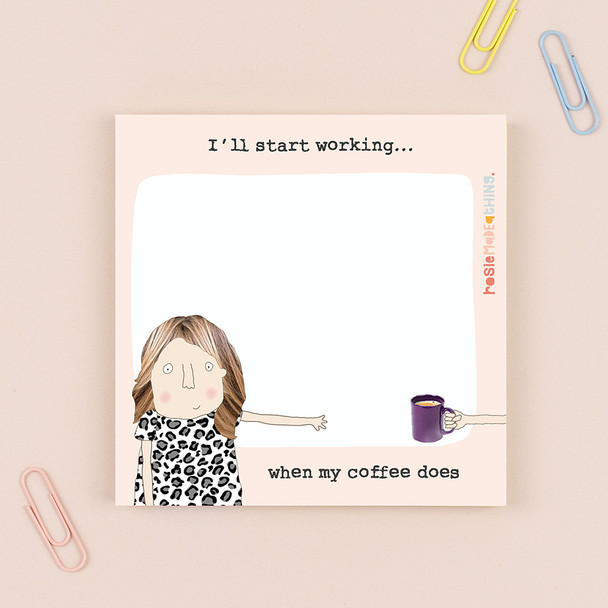 Sticky Jot- Start Working (50 Page, 97x97mm)