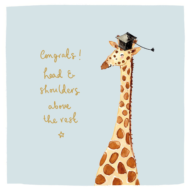 GRAD- Giraffe Congrats! (Gold Foil)