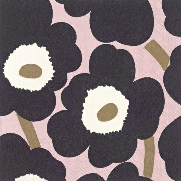Marimekko - Unikko Pink Black