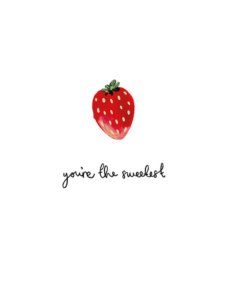 Small Card TY- Strawberry You're the Sweetest