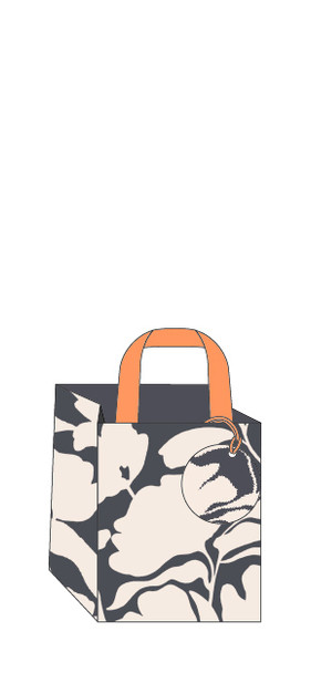 Bag Small SQ - Abstract Floral 140x115x115mm