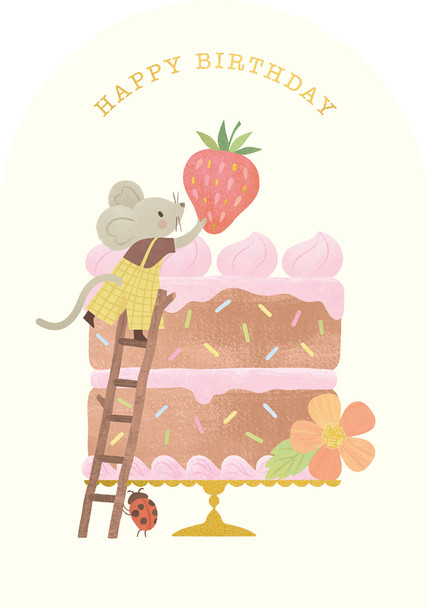 Little Mouse HB- Cake (Die-cut Arch)
