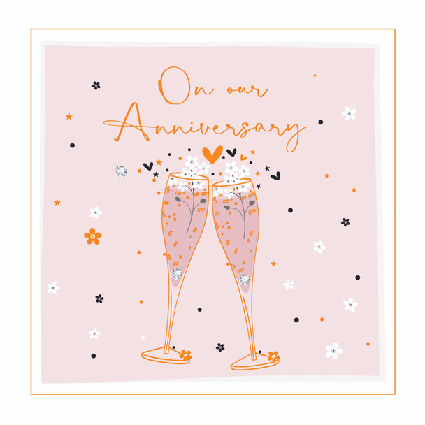 Signature ANN- Our Anniversary Flutes (with Crystals)