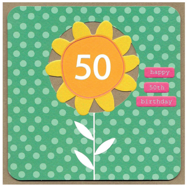 HB- 50th Birthday (Die-cut)