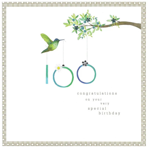 HB- 100th Congratulations