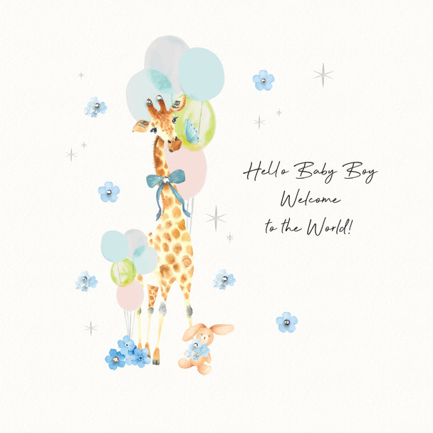 Beija Flor NB- Baby Boy Giraffe