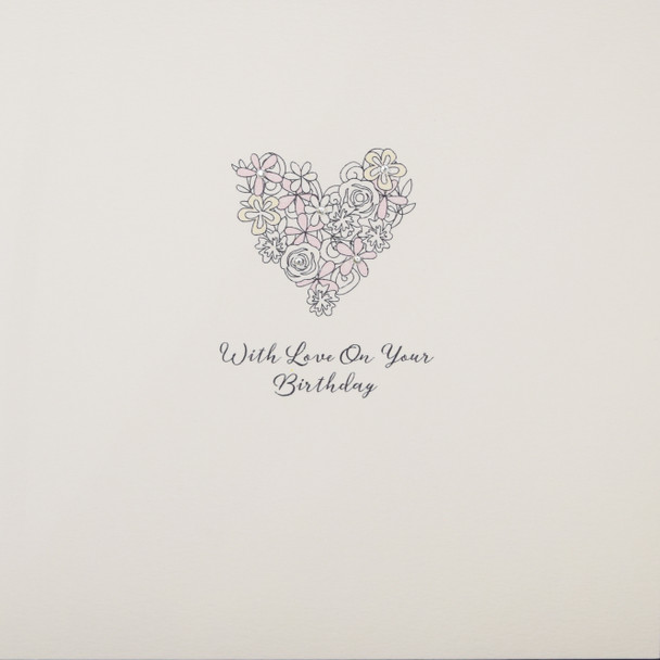 HB- Floral Heart (Handfinished Gems,155x155mm)