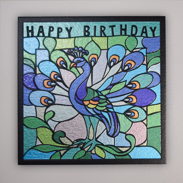 HB- Peacock (Foiled,165x165mm)