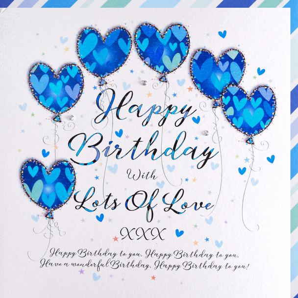 HB- Blue (Handfinished Gems,210x210mm)