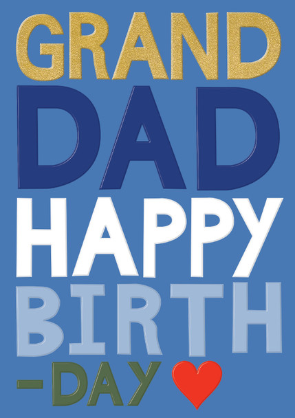 HB- Grand Dad (Gold Foiling,Emboss)