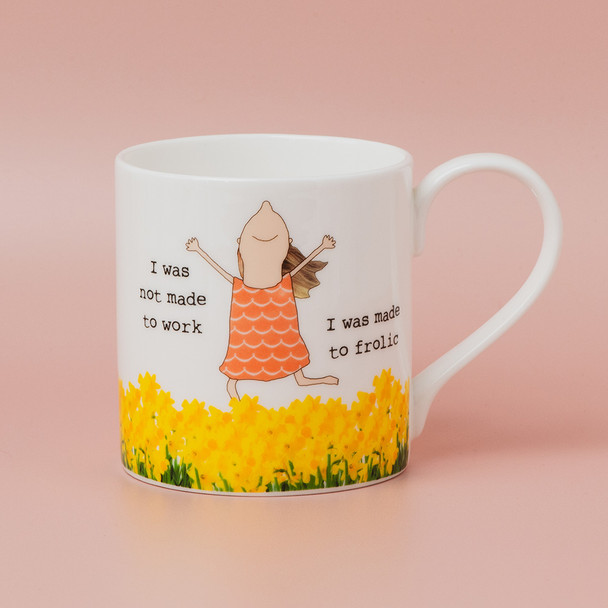 Boxed Bone China Mug - Frolic (90x85mm/350ml)