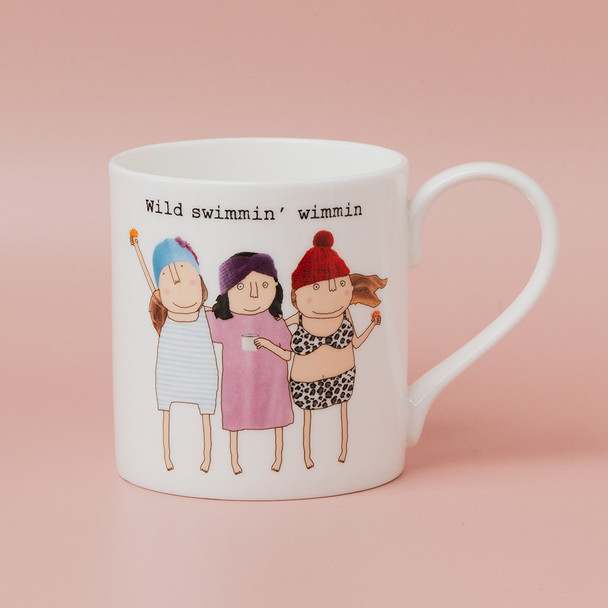 Boxed Bone China Mug - Swimmin Wimmin (90x85mm/350ml)