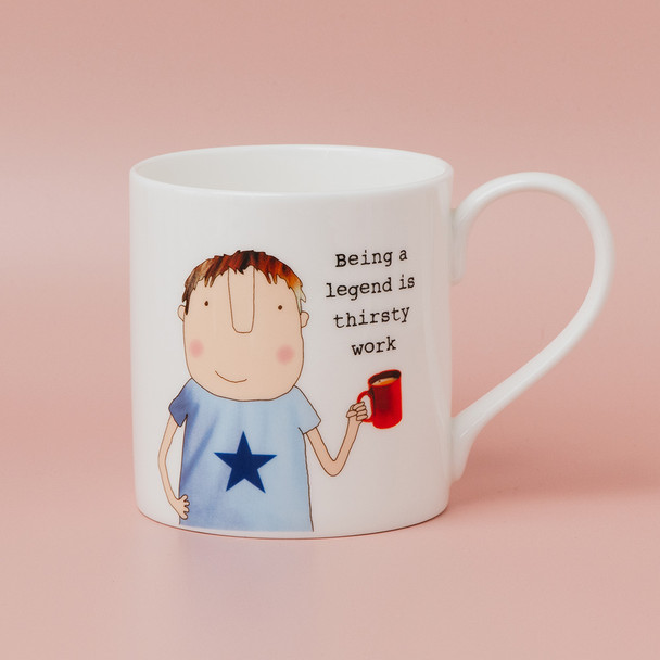 Boxed Bone China Mug - Thirsty (90x85mm/350ml)
