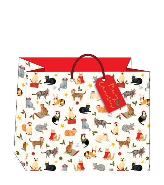 Bag Large Landscape - Santa Paws 360x290x136mm (X26ART GBX244)