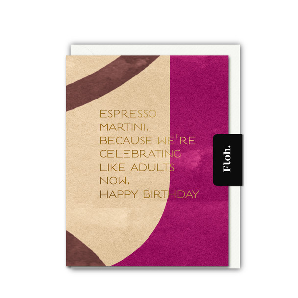 HB- Espresso Martini (Foiled Text,unbagged 108x140mm)