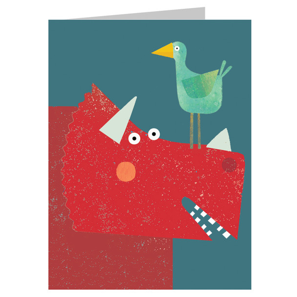 Small Card- Triceratops (125x95mm) 