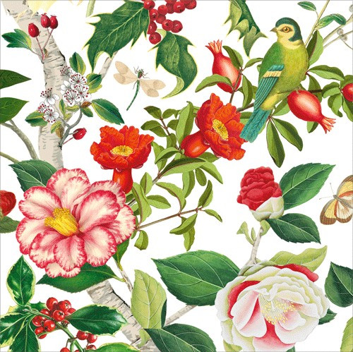 Dinner-Christmas Chinoiserie White Pkt 20 (X26CAD 18680)