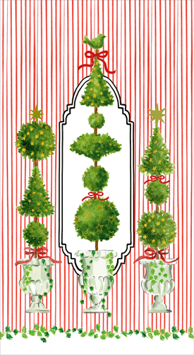 Guest Towel- Eloise Red Pkt15 (X26CAG 17650)